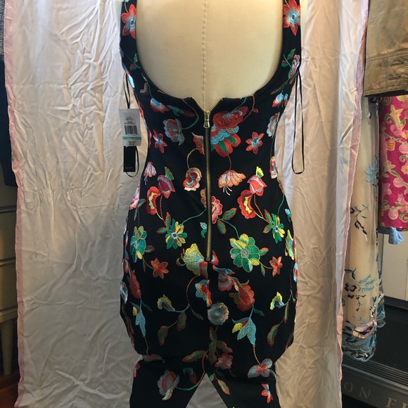 Nicole Miller Embroidered Cocktail Dress - Picture 3 of 5